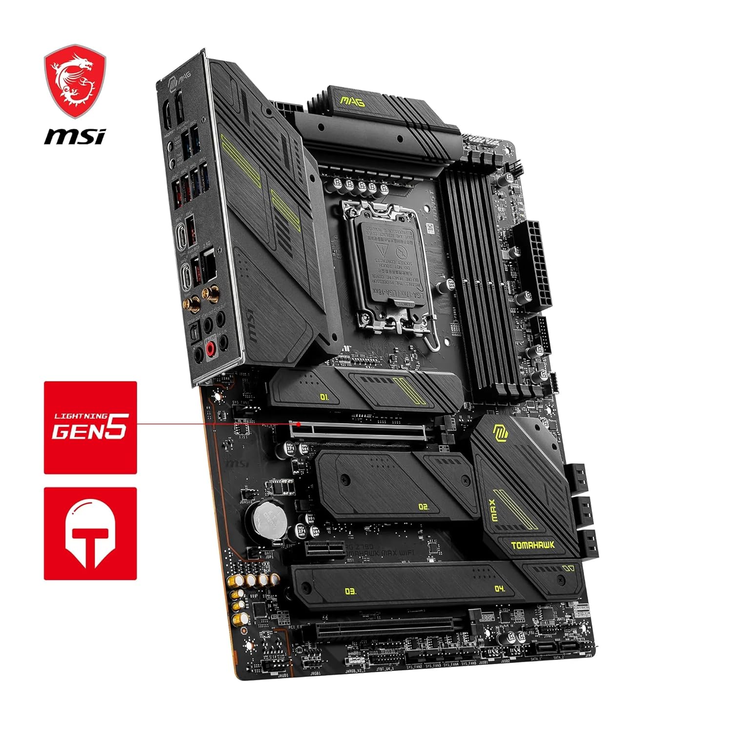 MSI MAG Z790 TOMAHAWK WIFI DDR5 LGA1700 Socket Support for Intel